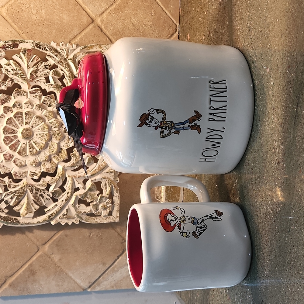 Rae Dunn Disney Pixar Toy Story Canister & Mug Bundle *NEW*